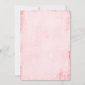 ヴィンテージ金ゴールドエッフェルタワーピンクロ結婚ーズ 招待状 (裏面)