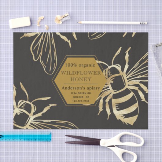 ヴィンテージ金ゴールドクイーンは単行図である 薄葉紙 (クラフト)