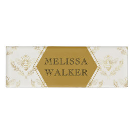 ヴィンテージ金ゴールドクイーンビーア類単行図 名札