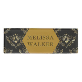 ヴィンテージ金ゴールドクイーンビーア類単行図 名札