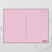 ヴィンテージ金ゴールドクラウンフレーム 箔招待状ポストカード (裏面)