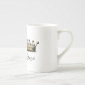 ヴィンテージ金ゴールドクラウンプリンセス名シエレガントック ボーンチャイナマグカップ (右)