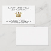 ヴィンテージ金ゴールドクラウン名刺 名刺 (正面/裏面)