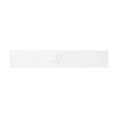 ヴィンテージ金ゴールドクレストモノグラム結婚ズ 招待状ベリーバンド (フラット)