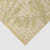 ヴィンテージ金ゴールドグリッターワイルドフラワースクリプトの切り離し 薄葉紙 (詳細)