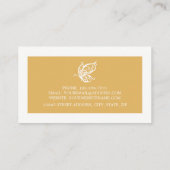 ヴィンテージ金ゴールドグリッター蝶 名刺 (裏面)