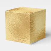 ヴィンテージ金ゴールドグ結婚ラム、パーティー、ブライダルシャワー フェイバーボックス (正面サイド)