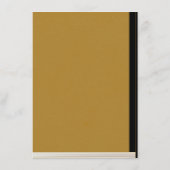 ヴィンテージ金ゴールドシックなチャプター結婚ページのカード挿入 エンクロージャーカード (裏面)