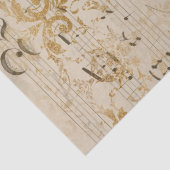 ヴィンテージ金ゴールドシート音楽ティッシュペーパー 薄葉紙 (詳細)