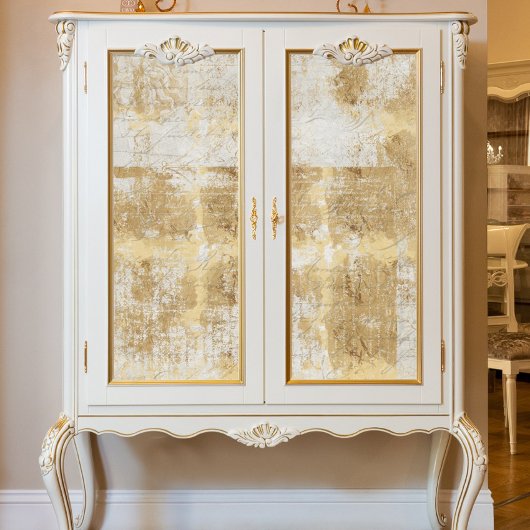 ヴィンテージ金ゴールドスクリプトEphemera フランスの Decompage 薄葉紙