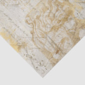 ヴィンテージ金ゴールドスクリプトEphemera フランスの Decompage 薄葉紙 (詳細)