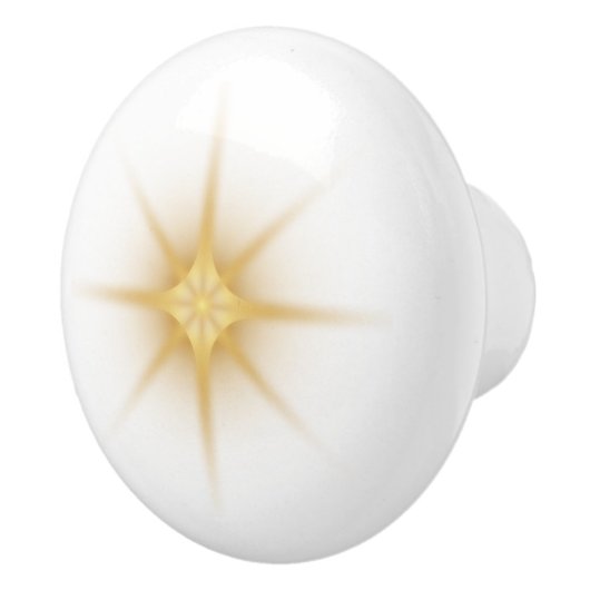 ヴィンテージ金ゴールドスターバスト セラミックノブ (右)