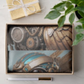 ヴィンテージ金ゴールドスチームパンクパロット 薄葉紙 (ギフト)