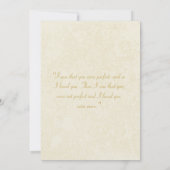 ヴィンテージ金ゴールドスパークルロセッテオンクリームウェディング 招待状 (裏面)