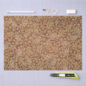 ヴィンテージ金ゴールドスワーズパターンテラエレガントコッタ 薄葉紙 (クラフト)