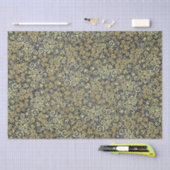 ヴィンテージ金ゴールドスワーズパターンラグジュアリーチャコールグレー 薄葉紙 (クラフト)