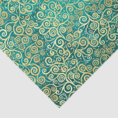 ヴィンテージ金ゴールドスワーズパターンラグジュアリーボホクラシー 薄葉紙 (詳細)