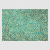 ヴィンテージ金ゴールドスワーズパターンラグジュアリーボホクラシー 薄葉紙 (正面)