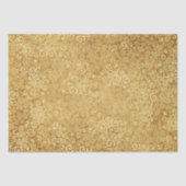 ヴィンテージ金ゴールドスワーズパターンラグジュアリーボホクラシー 薄葉紙 (正面)