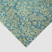 ヴィンテージ金ゴールドスワーズパターンラグジュアリーボホクラシー 薄葉紙 (詳細)