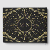 ヴィンテージ金ゴールドタロット結婚カードズゲストブック ゲストブック (裏面)