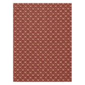 ヴィンテージ金ゴールドダマスクオンブルゴーニュ テーブルクロス (正面)