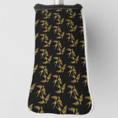 ヴィンテージ金ゴールドツバメパターン ゴルフヘッドカバー (回転90)