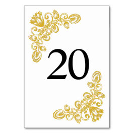 ヴィンテージ金ゴールドテーブル20 テーブルナンバー