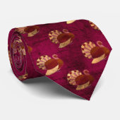 ヴィンテージ金ゴールドトルコマルーン ネクタイ (ロール)