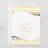 ヴィンテージ金ゴールドドレスダマスティアラ・キンセアニラ 招待状 (裏面)