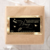 ヴィンテージ金ゴールドハニーブランチスクリプトハニージャレーベル ラベル (インサイチュ)