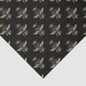 ヴィンテージ金ゴールドハンド図解入りの、写真付きのクイーンビー王冠 薄葉紙 (詳細)