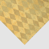 ヴィンテージ金ゴールドハーレクイン動揺してダイヤモンドパターン 薄葉紙 (詳細)