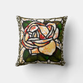 ヴィンテージ金ゴールドバラアールデコ クッション (裏面)