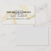 ヴィンテージ金ゴールドパターン 名刺 (正面/裏面)