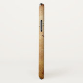 ヴィンテージ金ゴールドパーソナライズされたフローラ Case-Mate iPhoneケース (裏面/右)