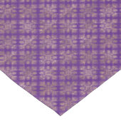 ヴィンテージ金ゴールドパープルダマスク テーブルクロス (アングル)