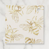 ヴィンテージ金ゴールドビークイーンアパニールモノグラムハチミツ フェイバータグ (裏面)