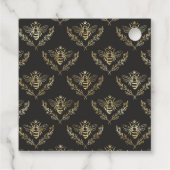 ヴィンテージ金ゴールドビークイーンアパニールモノグラムハチミツ フェイバータグ (裏面)