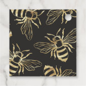 ヴィンテージ金ゴールドビークイーンアパニールモノグラムハチミツ フェイバータグ (裏面)