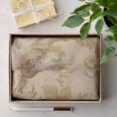 ヴィンテージ金ゴールドフローラの分離 薄葉紙 (ギフト)