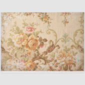 ヴィンテージ金ゴールドフローラの分離 薄葉紙 (正面)