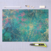 ヴィンテージ金ゴールドフローラグランジダマスク 薄葉紙 (クラフト)