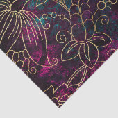 ヴィンテージ金ゴールドフローラグランジダマスク 薄葉紙 (詳細)