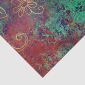 ヴィンテージ金ゴールドフローラグランジダマスク 薄葉紙 (詳細)