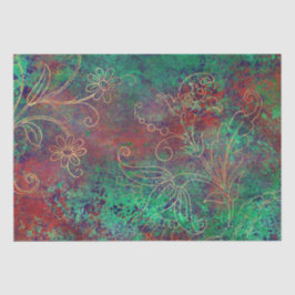 ヴィンテージ金ゴールドフローラグランジダマスク 薄葉紙