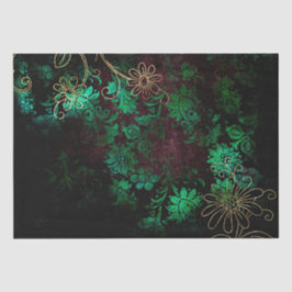 ヴィンテージ金ゴールドフローラグランジダマスク 薄葉紙