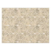 ヴィンテージ金ゴールドフローラダマスクテーブルクロス テーブルクロス (正面(横))