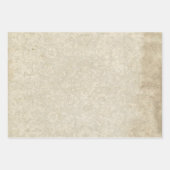 ヴィンテージ金ゴールドフローラメダリオンデコペ華美 ラッピングペーパーシート (正面2)