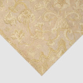 ヴィンテージ金ゴールドフローラメダリオンデコペ華美 薄葉紙 (詳細)